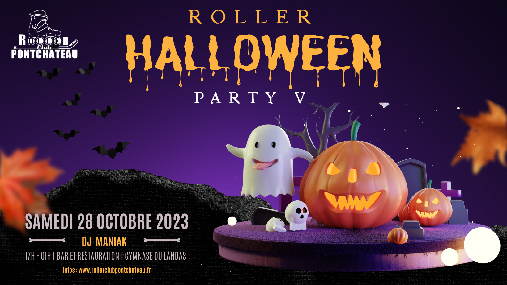 Lire la suite à propos de l’article Halloween Roller Party V : le récapitulatif avant la fête !